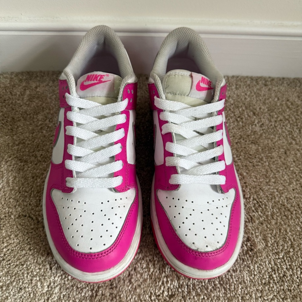 Nike Dunks Kids Pink and White